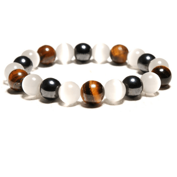 Bracelet Pureté en Opale Hématite et Oeil de Tigre