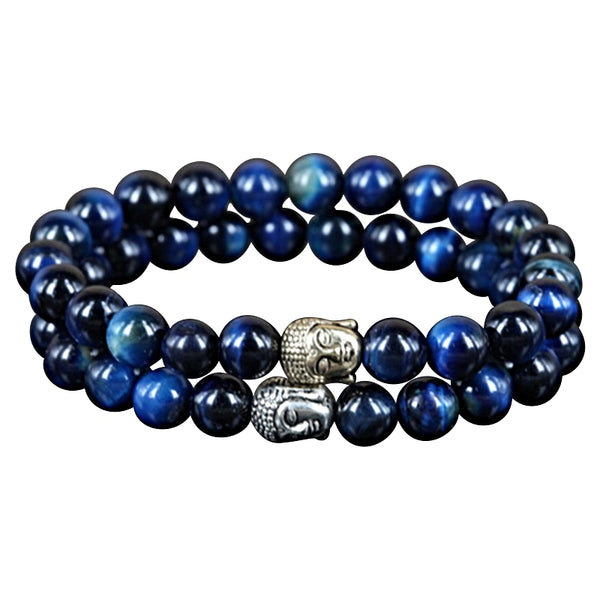 Bracelets Karma Bouddha en Oeil de faucon