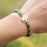 Bracelet "arbre de vie" en jaspe