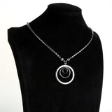 collier hématite cercles