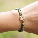 Bracelet "arbre de vie" en jaspe