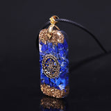 Collier orgonite "Force intérieure" en Lapis Lazuli