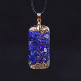 Collier orgonite "Force intérieure" en Lapis Lazuli