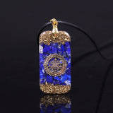 Collier orgonite "Force intérieure" en Lapis Lazuli