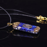 Collier orgonite "Force intérieure" en Lapis Lazuli