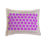 Tapis et coussin d'acupression " Fleurs de lotus"+ sac de rangement