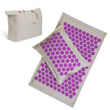 Tapis et coussin d'acupression " Fleurs de lotus"+ sac de rangement