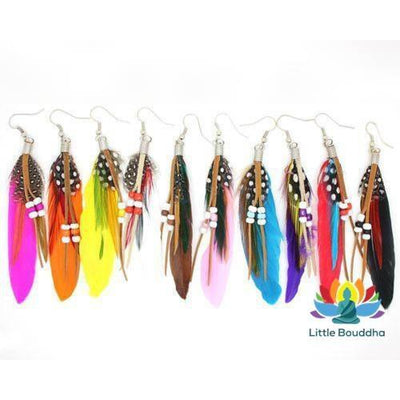 Boucles doreilles Plume