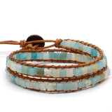 Bracelet Boho Yin & Yang en Amazonite