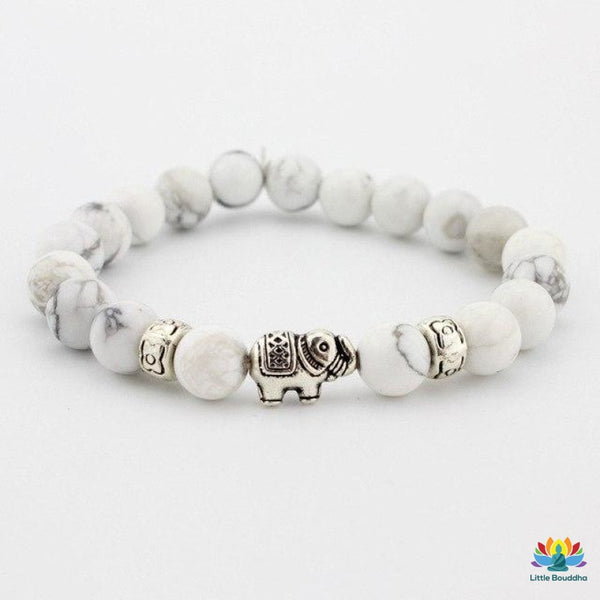 Bracelet Elephanteau en Howlite