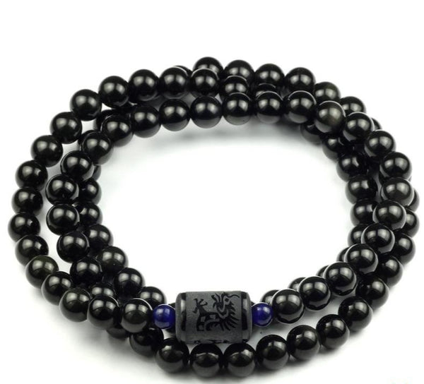 Bracelet Energie du Dragon en Obsidienne