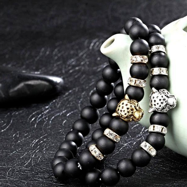 Bracelet Force du Tigre en Onyx