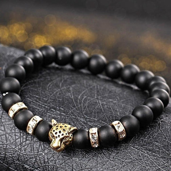 Bracelet Force du Tigre en Onyx