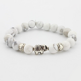 Bracelet "Elephanteau" en Howlite