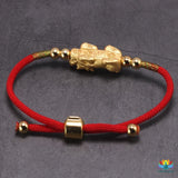 Bracelet porte-chance Pi Yao plaqué or 24K ou argent 999