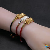 Bracelet porte-chance Pi Yao plaqué or 24K ou argent 999