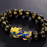 Bracelet thermique Fortune en Agate Noire