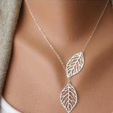 Collier Feuilles dargent