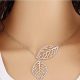 Collier Feuilles dargent