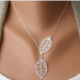 Collier Feuilles dargent