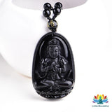 Pendentif Amulette Chinoise en Obsidienne