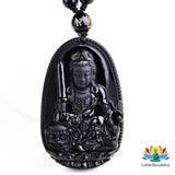 Pendentif Amulette Chinoise en Obsidienne