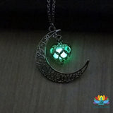 Pendentif Clair de Lune brillant dans la nuit