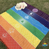 Tapis en coton 7 Chakras