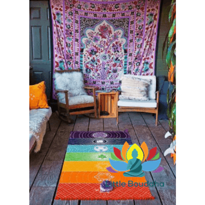 Tapis en coton 7 Chakras